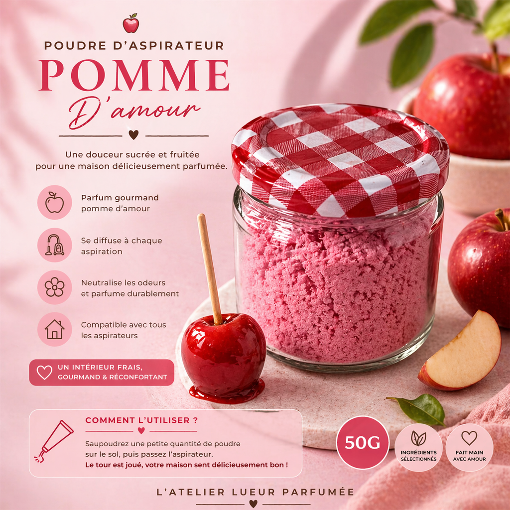 Poudre d’aspirateur pomme d’amour 50G
